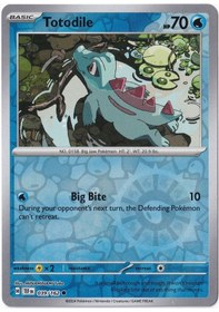 Resim Totodile Reverse Holo 039/162 - Temporal Forces - Pokemon Kartı Mint 