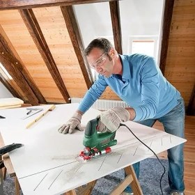 Resim Home And Garden Elektrikli Dekupaj Testeresi Pst 800 Pel (530 Watt,1 Adet Dekupaj Testere ve Cut Control Talas Koruması Dahildir, Taşıma Çantasında) 