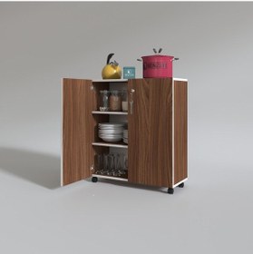 Resim Kenzlife mutfak dolabı çilem 088*070*032 cvz kilitli tekerlekli banyo evrak ofis kitaplık ayakkabılık kiler 