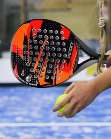 Resim Karbon Fiber Padel Raketi Kırmızı 