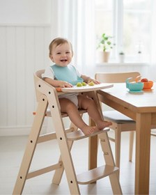 Resim Mamatoyz 10MC Açık Kahverengi Portatif Mama Sandalyesi 85x40x58 CM 