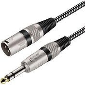 Resim 6.3 mm Erkek- Xlr Erkek Stereo Trs Kablo 5 Metre 