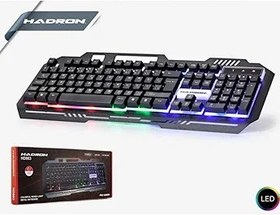 Resim HADRON Ledli Metal Oyuncu Klavyesi Gaming Klavye Renkli 