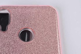 Resim Elfia Samsung Galaxy J7 ile Uyumlu Silikon Parlak Simli İnce Kılıf, Rose Gold 