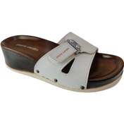 Resim Pierre Cardin 7028 Krem Dolgu Topuklu Terlik 