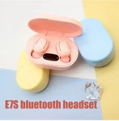 Resim E7s Yeşil E7s Kablosuz Bluetooth Kulaklık İçin Mic Led Ekran Kulakiçi İphone Xiaomi Tws Kulaklık Bluetooth Kulaklık Kulaklıkları 