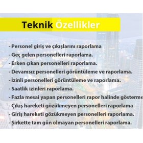 Resim PROPER Dokunmatik Parmak Izi Yüz Tanıma Personel Takip Cihazı Bordro Yazılımı Dahildir. 