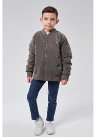 Resim Benitto Kids Benittokids Erkek Çocuk Bomber Ceket 51319 Gri 