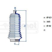 Resim GOMET 9134B Direksiyon Körüğü Master-Movano-Logan 98-04 (2Körük-4Kelepçe) Takım 