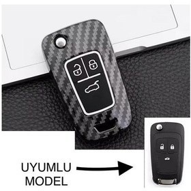 Resim Chevrolet Cruze Ve Opel Astra Insignia Corsa 3 Tuşlu Karbon Anaht 