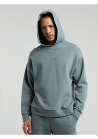 Resim Everlast Ever Relaxed Comfort Kapüşonlu Gri Erkek Sweatshirt Gri 