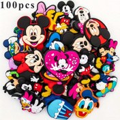 Resim Disney 10/30/60 Adet Mickey Mouse Desenli Ayakkabı Süsleri Seti, PVC Çanta ve Ayakkabı Aksesuarları, Doğum Günü Noel Sevgililer Günü Cadılar Bayramı Parti Hediyesi 