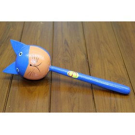 Resim Epilons Ahşap Kedili Marakas Tekli Polos:27 