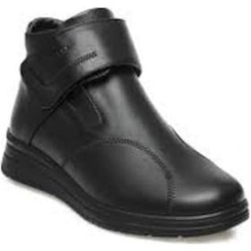 Resim Forellı Peykan Siyah Kadın Deri Bot Siyah 