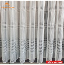 Resim Lüks Taraklı Çizgili Tül Perde Modern House 