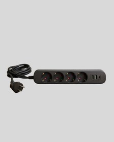 Resim Akıllı Akım Dengelemeli 4 Lü Çoklu Priz Type-c Ve Usb Çıkışlı 