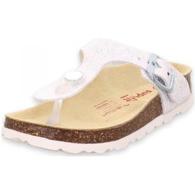 Resim Superfit 000117 Fussbettpantoffel Günlük Parmak Arası Gümüş Kadın Terlik Gümüş 