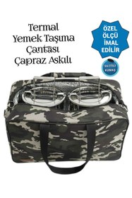 Resim SEVBAGS SEFERTASI YEMEK TAŞIMA TERMAL TERMOS ÇANTA 