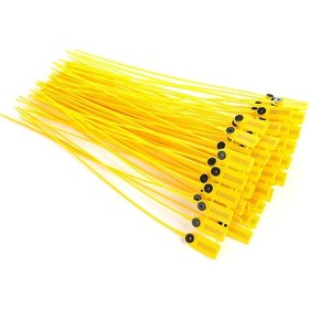 Resim Kosona Sarı Pp+çelik 40cm Numaralı Tek Kullanımlık Plastik Logistik Ambalaj Keçesi - 100 Adet Dayanıklı, Korozyona Dayanıklı, Kolay Kullanıma Uygun 