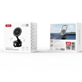 Resim Xo-c176 Vakumlu Katlanabilir Arac Telefon Standı Siyah 