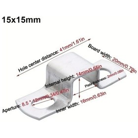 Resim Willowhaven 304 Paslanmaz Çelik M U Boru Kelepçesi 15x15 Hortum Bağlama 