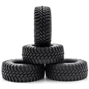 Resim 1/10 Rc Araç Lastikleri - 4 Adet Kauçuk Trx4 Scx10 90046 90047 Cc01 Uyumlu 110mm 