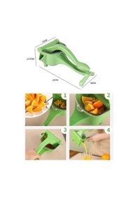Resim Manuel Plastik Meyve Portakal Karpuz Limon Sıkacağı Kollu Sebze Suyu Sıkma Limonata Aparatı Aleti Yeşil 