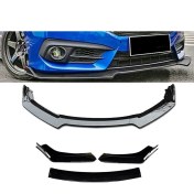 Resim Oto h.i.t. Subaru Brz Esnek Ayarlanabilir 3 Parça Kanatlı Piano Black Ön Lip 