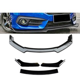 Resim Oto h.i.t. Subaru Brz Esnek Ayarlanabilir 3 Parça Kanatlı Piano Black Ön Lip 