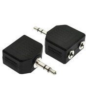 Resim 3.5Mm Jak Çoklayıcı 2X 3.5 Mm Stereo Dönüştürücü 1 Erkek 2 Dişi Diğer