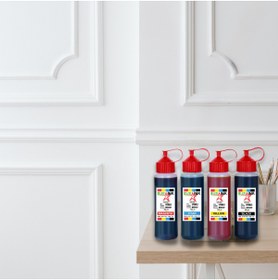 Resim Eurink Epson EcoTank L6170 Yazıcı Uyumlu Mürekkep Seti 4 X 500 ml (101) 