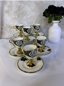 Resim Sihir Kahve Fincanı Takımı Model: Karagül1 Siyah 