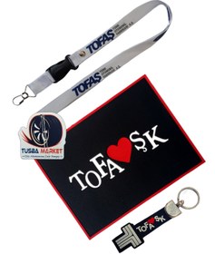 Resim TUSBA MARKET Tofaş Logolu Torpido Üstü Kaydırmaz Ped / Oto Ayna Askısı & Ayna Ipi / Silikon Anahtarlık 