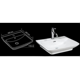 Resim Lena Tezgah Üstü Çanak Lavabo E -3038 