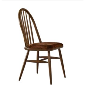 Resim Bengimobilya Sandalye Zus199 Çıtalı Oval Sırtlık Model Ahşap Kayın Iskelet Cev 