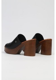 Resim Pierre Cardin Pc-7235 - 3807 Siyah-kadın Topuklu Terlik Siyah 
