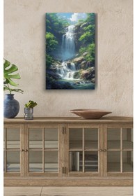 Resim Doğal Natural Şelale Kanvas Tablo 