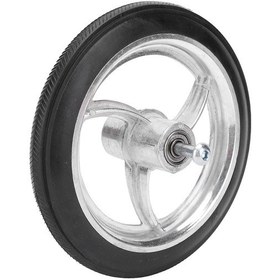 Resim Geeroyoo 7 İnç Engellere Özel Ön Tekerlek - 8mm Merkez Delikli Alüminyum Jantlı, Şişme Gerekmez, Sürtünme Dayanıklı, Sessiz Rehabilitasyon Tekerleği 