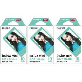 Resim Instax mini Sky Blue Edition 10x3 Film Seti 