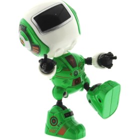 Resim Dekoratif Sesli Işıklı Mini Sevimli Yeşil Robot 