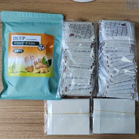 Resim 50 Çift/100 Adet Bambu Sirke ve Zencefil Ayak Pedleri, Nemlendirici Alkolsüz Ayak Bakım Pedleri, Ebeveynler İçin Hediye 