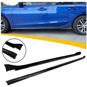 Resim Honda Civic 2022 Ithal Boyalı Piano Black Yan Marşpiyel 