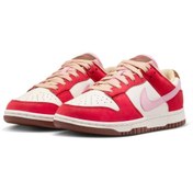 Resim Nike Dunk Low Premium Kadın Kırmızı Renk Sneaker Ayakkabı 