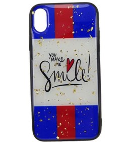 Resim İphone Uyumlu Xr Desenli Arka Yüzeyi Cam Kılıf 