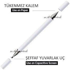 Resim m.tk moveteck Samsung Galaxy Tab A9 Plus 11 inç SM-X210 Uyumlu Tablet Kalem, Stylus, Dokunmatik Çizim ve Yazı Kalemi, Beyaz 