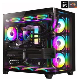 Resim Dragos DRX7243 R7-5700X 32 GB 2 TB NVMe SSD RTX4060 Free Dos Oem Paket Masaüstü Oyuncu Bilgisayarı 