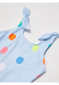 Resim Deep Beach Puantiye Desenli Kız Çocuk Mayo Bej 