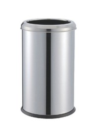Resim Pasl.çelik 304 Kalite 5 Lt Çemberli Açık Çöp Kovası Krom 