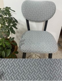 Resim Bohem Sandalye Kılıfı Yeni Model Sandalye Örtüsü Jakarlı Tuğla Desen 1 Adet Gri 