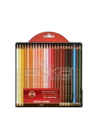 Resim Koh-i-noor Polycolor Kuru Boya Kalemi 24lü Set Portrait Diğer 